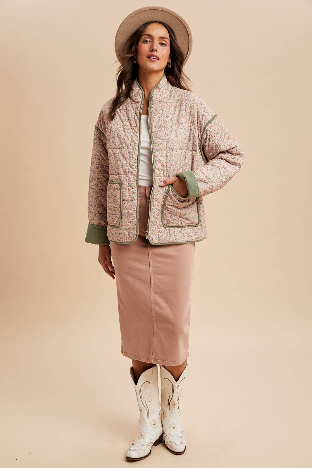 Daisy Quilted Puffer Jacket
