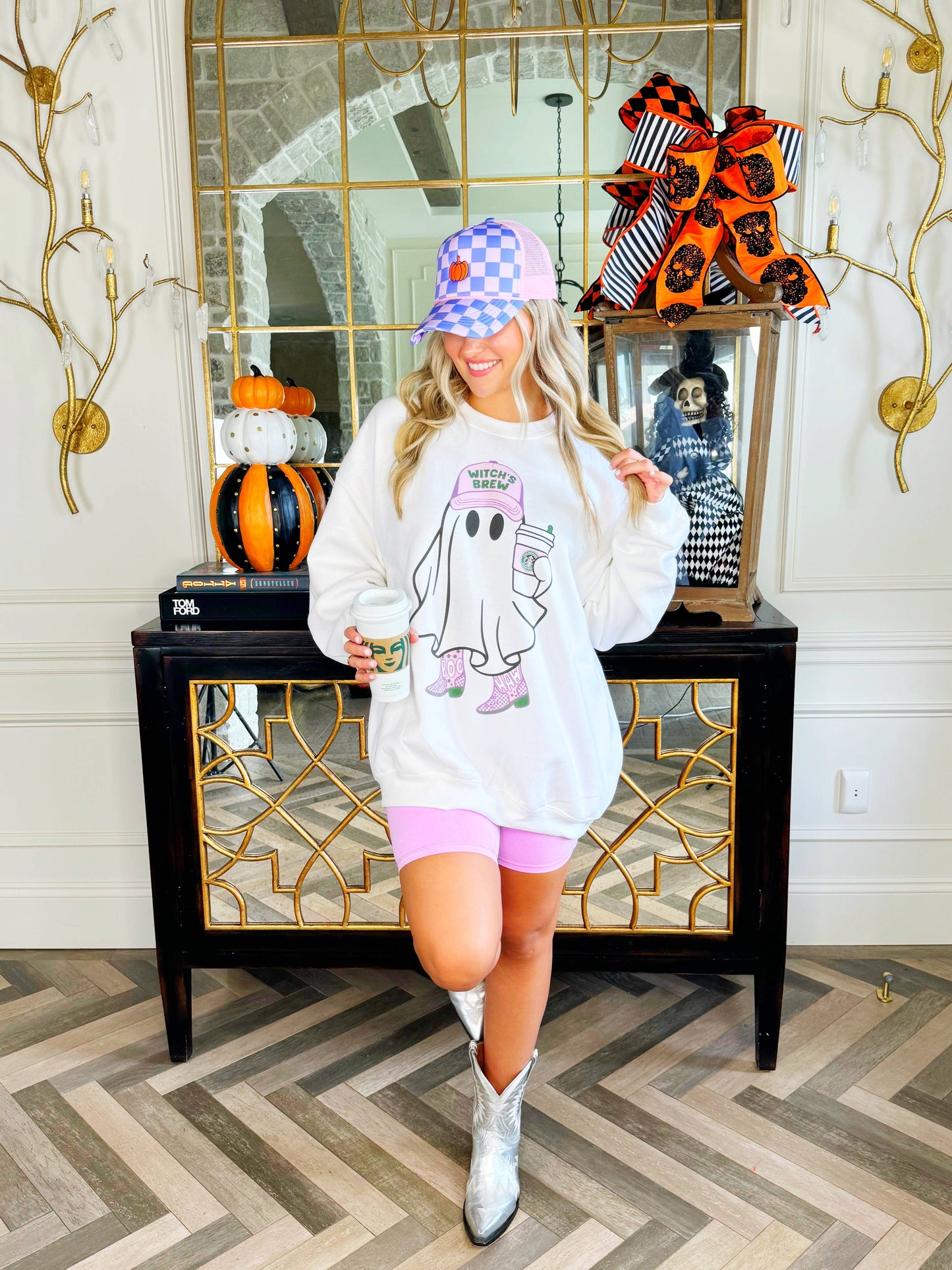 Witches Brew Coffee Ghost Sweatshirt