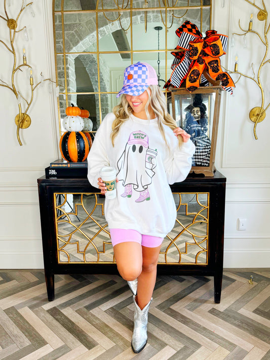 Witches Brew Coffee Ghost Sweatshirt